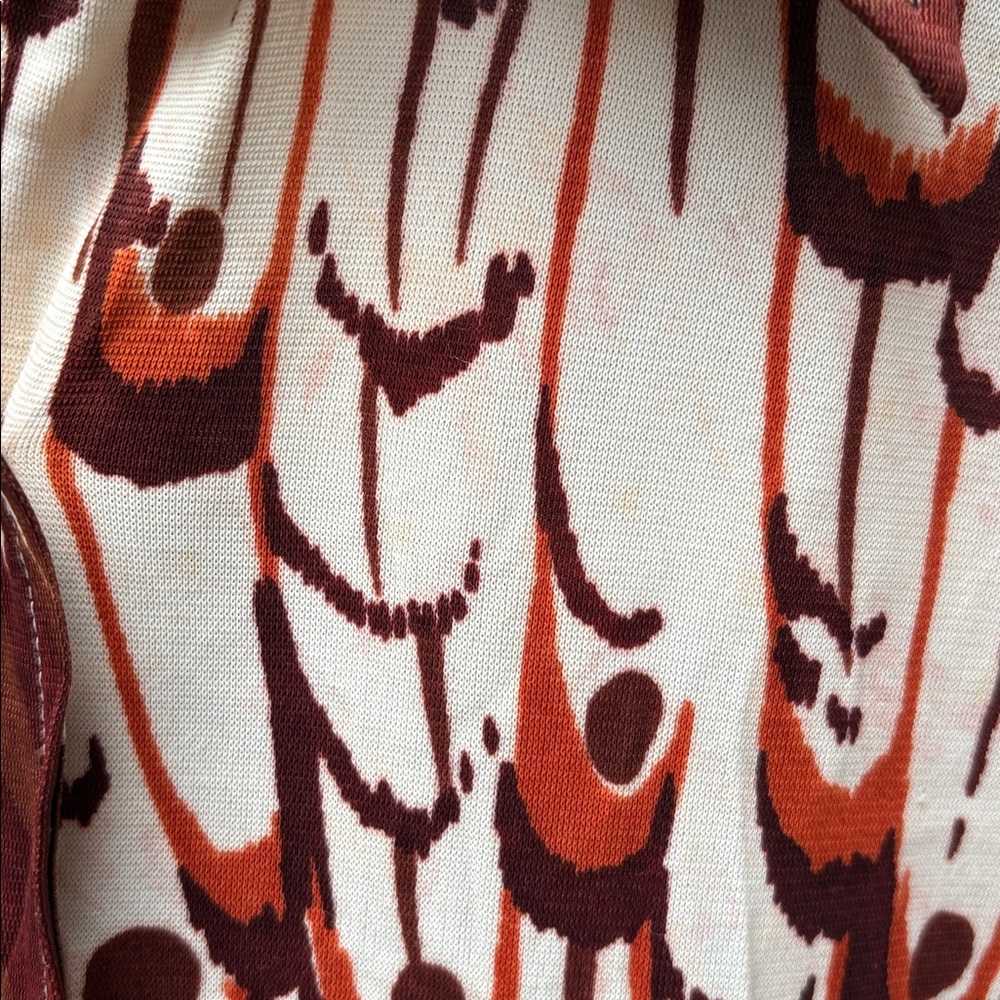 Vintage 1970's Lady Arrow Abstract Print Long Sleeve Button Up Shirt - Picture 4 of 15